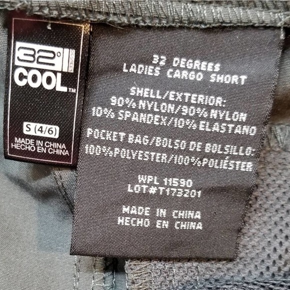 Black cargo athletic active shorts‎ - Picture 3 of 4